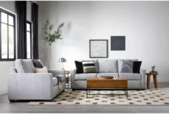 Mathers Oyster 64" Loveseat -Furniture Store 294379 grey fabric loveseat room 60