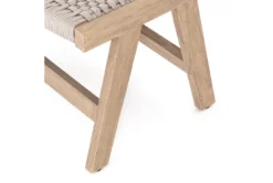 Delano Brown Outdoor Ottoman -Furniture Store 294568 beige polyester chair and ottoman set detail 45