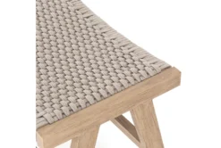 Delano Brown Outdoor Ottoman -Furniture Store 294568 beige polyester chair and ottoman set detail 46