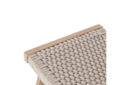 Delano Brown Outdoor Ottoman -Furniture Store 294568 beige polyester chair and ottoman set detail 47