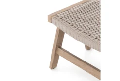 Delano Brown Outdoor Ottoman -Furniture Store 294568 beige polyester chair and ottoman set detail 48