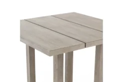 Stapleton Grey Outdoor Bar Table -Furniture Store 294569 brown wood bistropub table detail 45
