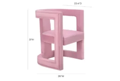 Montgomery Pink Velvet Accent Chair -Furniture Store 294726 pink fabric accent chair detail 44