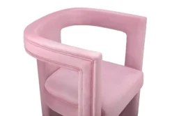 Montgomery Pink Velvet Accent Chair -Furniture Store 294726 pink fabric accent chair side 14