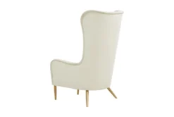 Macey Cream Velvet Wingback Accent Chair -Furniture Store 294763 white fabric accent chair back 82