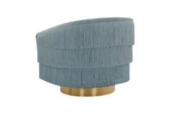 Helen Blue Fringed Swivel Accent Chair 15 Helen Blue Fringed Swivel Accent Chair -Furniture Store 294772 blue fabric swivel back 82