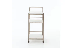 Viola Bar Cart -Furniture Store 294867 white metal bar cart side 14