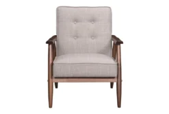 Walt Putty Fabric Accent Chair