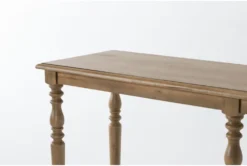 Magnolia Home Bowen Console Table By Joanna Gaines -Furniture Store 296633 natural wood sofa table detail 44