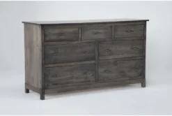 Reagan Dew 7 Drawer Dresser -Furniture Store 296701 grey wood dresser side 18