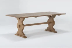 Magnolia Home Collins 84" Dining Table By Joanna Gaines -Furniture Store 296740 natural wood dining table side 18