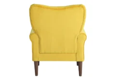 Magdala Yellow Accent Chair -Furniture Store 296934 yellow velvet accent chair back 82