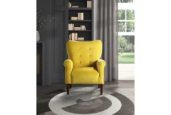 Magdala Yellow Accent Chair -Furniture Store 296934 yellow velvet accent chair room 85