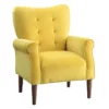 Magdala Yellow Accent Chair -Furniture Store 296934 yellow velvet accent chair signature 01