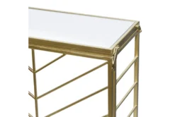 Gold Iron Console Table Set Of 2 -Furniture Store 296946 gold multi media sofa table detail 44