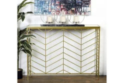 Gold Iron Console Table Set Of 2 -Furniture Store 296946 gold multi media sofa table room 85