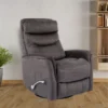 Gannon Faux Leather Charcoal Swivel Glider Rocker Recliner With Adjustable Headrest 2 Gannon Faux Leather Charcoal Swivel Glider Rocker Recliner With Adjustable Headrest -Furniture Store 297539 grey polyester swivel glider signature 01