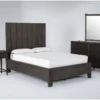 Gustav California King Storage 4 Piece Bedroom Set With Open Nightstand By Nate Berkus + Jeremiah Brent -Furniture Store 297612 dark brown wood bedroom set signature 01