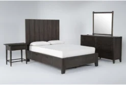 Gustav California King Storage 4 Piece Bedroom Set With Open Nightstand By Nate Berkus + Jeremiah Brent