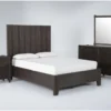 Gustav California King 4 Piece Bedroom Set With Nightstand By Nate Berkus + Jeremiah Brent -Furniture Store 297618 brown wood bedroom set signature 01