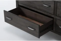 Gustav 6 Drawer Dresser/Mirror By Nate Berkus + Jeremiah Brent -Furniture Store 297620 dark brown wood dresser and mirror set detail 44