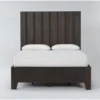 Gustav Queen Panel Bed With Storage By Nate Berkus + Jeremiah Brent 2 Gustav Queen Panel Bed With Storage By Nate Berkus + Jeremiah Brent -Furniture Store 297642 dark brown wood bed signature 01