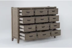 Lyon 12 Drawer Dresser By Nate Berkus + Jeremiah Brent -Furniture Store 297651 beige wood dresser side 19