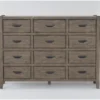 Lyon 12 Drawer Dresser By Nate Berkus + Jeremiah Brent -Furniture Store 297651 beige wood dresser signature 01