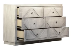 Diamond Design 6 Drawer Dresser -Furniture Store 297742 grey wood dresser storage 12