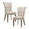 Ashe Cream Dining Chair Set Of 2 -Furniture Store 297821 white wood dining chair signature 01