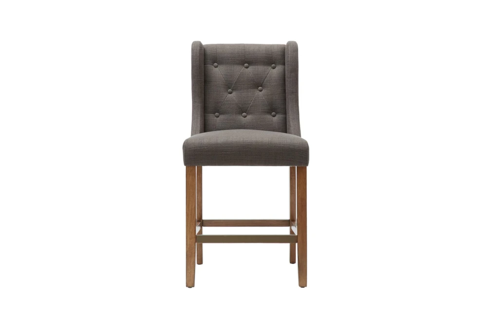 Kagen Charcoal Tufted Back Counter Stool 4 Kagen Charcoal Tufted Back Counter Stool - Image 2