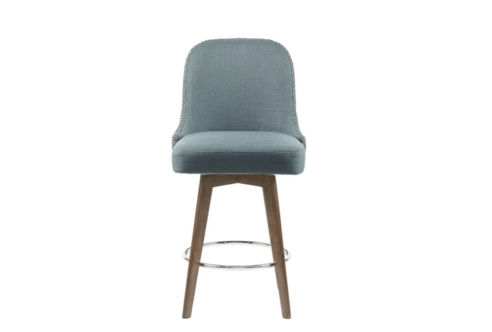 Wheatley Blue Counter Stool With Swivel Seat 4 Wheatley Blue Counter Stool With Swivel Seat - Image 2