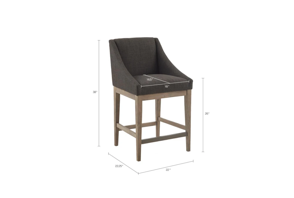 Janet Charcoal Counter Stool 7 Janet Charcoal Counter Stool - Image 5