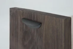 Gustav 60" Bench With Upholstered Seat By Nate Berkus + Jeremiah Brent -Furniture Store 298474 brown wood dining bench detail 46 1