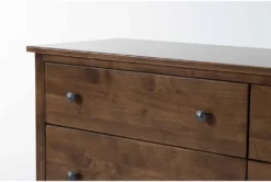 Carson 6 Drawer Dresser -Furniture Store 298560 brown wood dresser detail 45