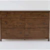 Carson 6 Drawer Dresser -Furniture Store 298560 brown wood dresser signature 01