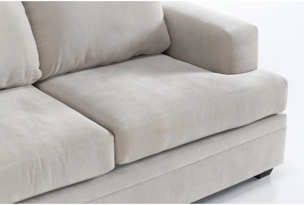 Bonaterra Sand 127" 2 Piece Sectional With Left Arm Facing Corner Chaise & Storage Ottoman - Image 4