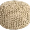 20 Inch Wheat Jute Woven Pouf 1 20 Inch Wheat Jute Woven Pouf -Furniture Store 299211 yellow jute indoor pouf signature 01