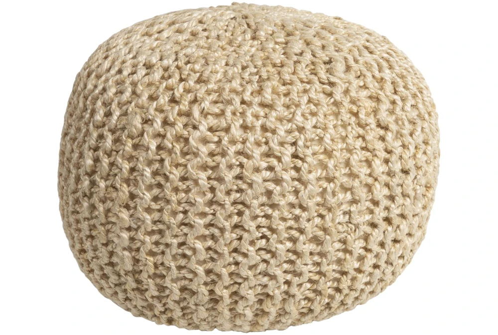 20 Inch Wheat Jute Woven Pouf 3 20 Inch Wheat Jute Woven Pouf