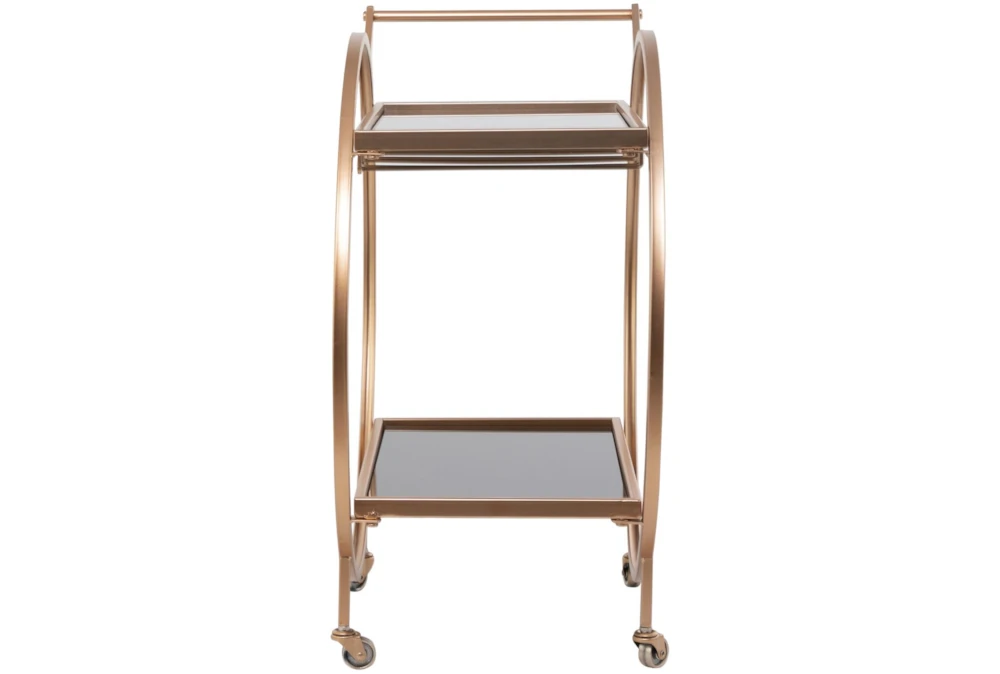 Gold Rolling Round Bar Cart 11 Gold Rolling Round Bar Cart - Image 9