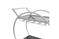 Silver Rolling Round Bar Cart -Furniture Store 299638 detail 44