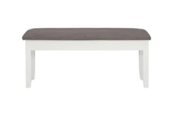 Morgan Taupe 44" Dining Storage Bench -Furniture Store 299705 white wood dining bench back 83