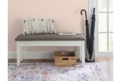 Morgan Taupe 44" Dining Storage Bench -Furniture Store 299705 white wood dining bench room 85
