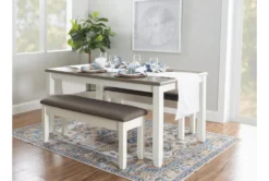Morgan Taupe 44" Dining Storage Bench -Furniture Store 299705 white wood dining bench room 86