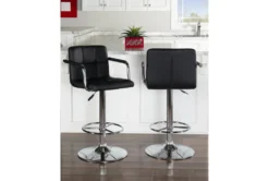 Troy Black Adjustable Barstool 20 Troy Black Adjustable Barstool -Furniture Store 299708 black metal bar stool room 85