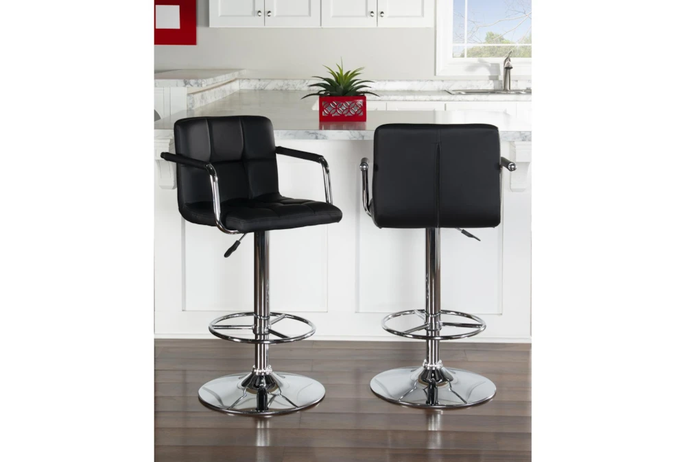 Troy Black Adjustable Barstool 11 Troy Black Adjustable Barstool - Image 9