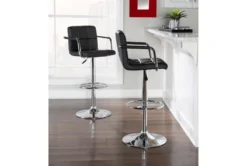 Troy Black Adjustable Barstool 21 Troy Black Adjustable Barstool -Furniture Store 299708 black metal bar stool room 86