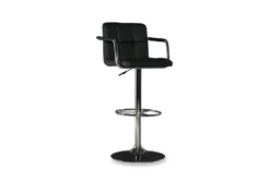 Troy Black Adjustable Barstool