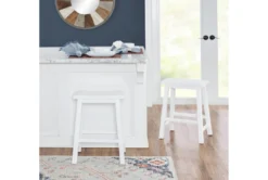 Maya White 24In Counter Stool -Furniture Store 299712 white wood counter height stool room 86