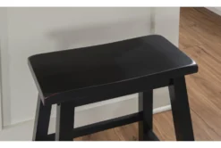 Boyd Black Wood Counter Stool -Furniture Store 299715 black wood counter height stool detail 442